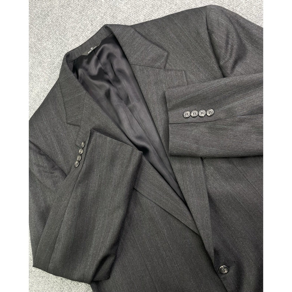 Vtg Polo University Club Ralph Lauren Blazer Men's 48 Wool Grey USA Academia
